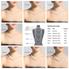 Elegant Freshwater Pearl Necklace WN00105 - PEARLY LUSTRE