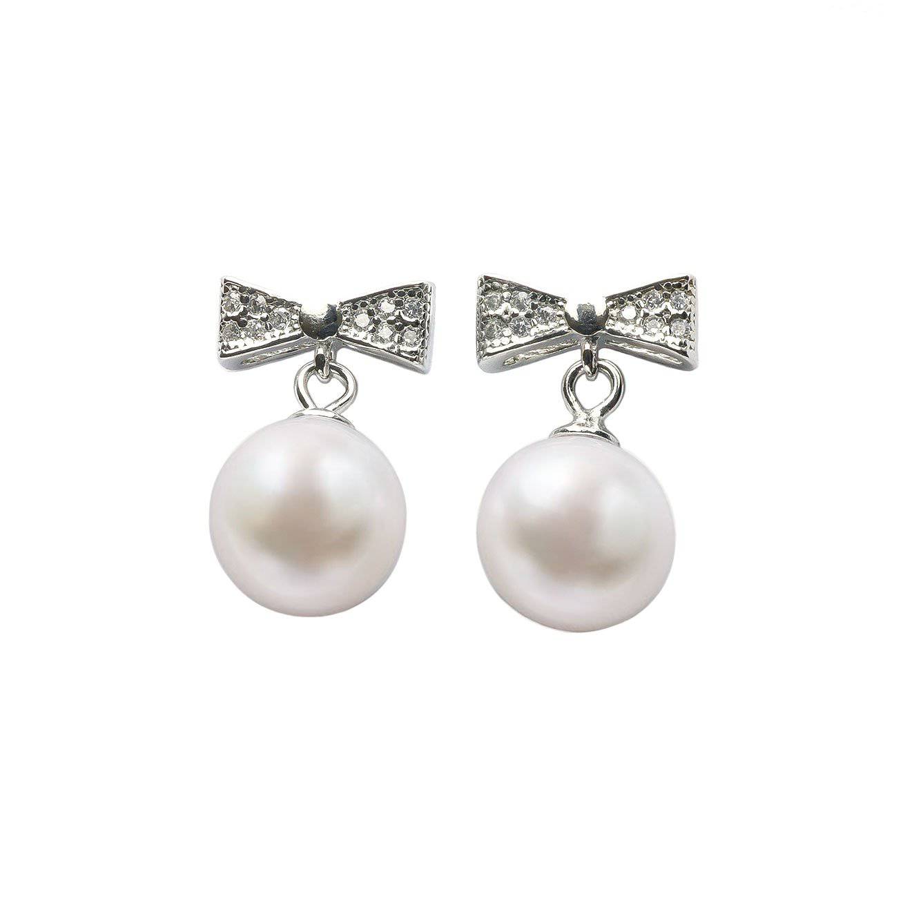 Elegant Freshwater Pearl Earrings WE00062 - PEARLY LUSTRE