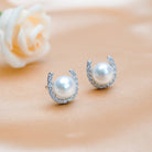 Elegant Freshwater Pearl Earrings WE00069 - PEARLY LUSTRE