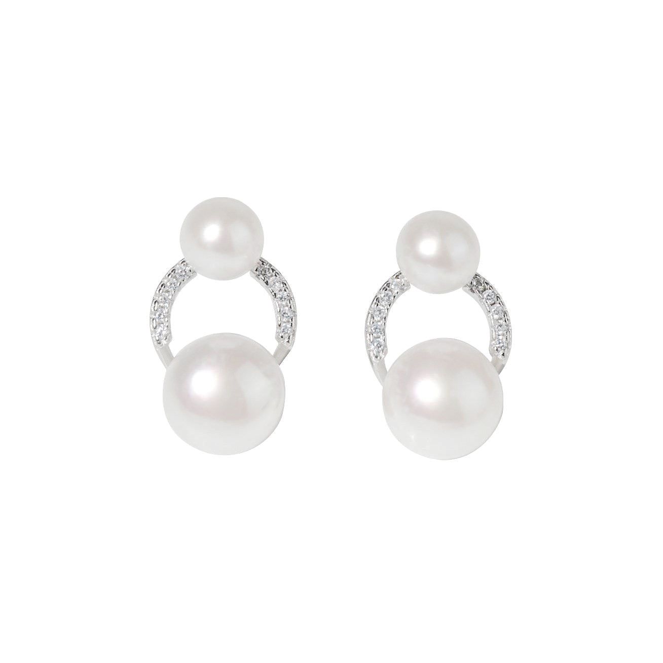 Elegant Freshwater Pearl Earrings WE00096 - PEARLY LUSTRE