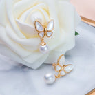 Elegant Freshwater Pearl Earrings WE00100 - PEARLY LUSTRE