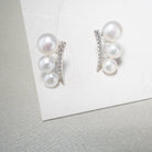 Elegant Freshwater Pearl Earrings WE00116 - PEARLY LUSTRE