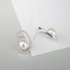 Elegant Freshwater Pearl Earrings WE00117 - PEARLY LUSTRE