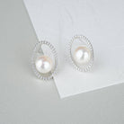 Elegant Freshwater Pearl Earrings WE00117 - PEARLY LUSTRE