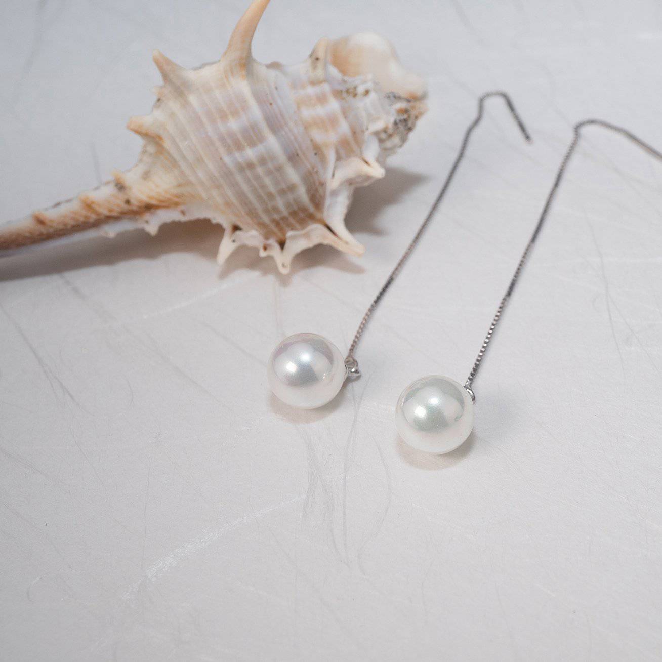 Elegant Freshwater Pearl Earrings WE00118 - PEARLY LUSTRE