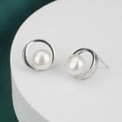 Elegant Freshwater Pearl Earrings WE00155 - PEARLY LUSTRE