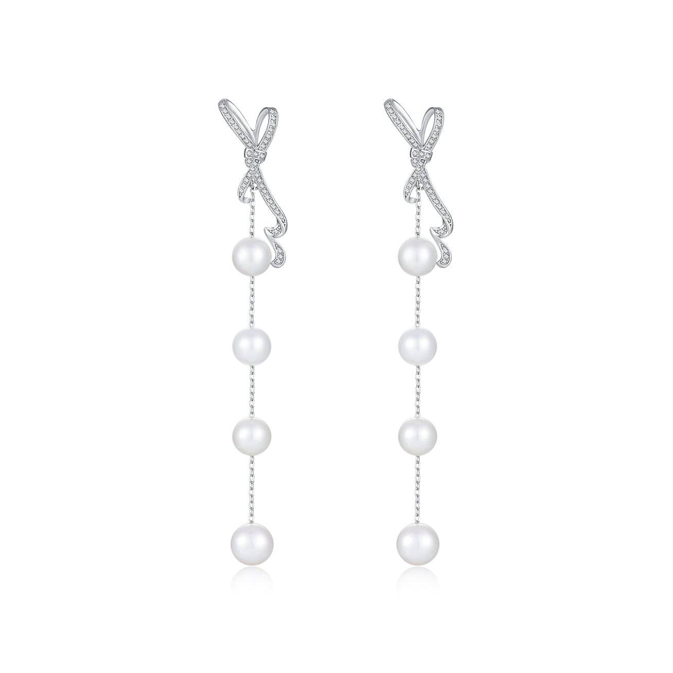 Elegant Freshwater Pearl Earrings WE00160 - PEARLY LUSTRE