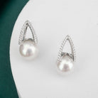 Elegant Freshwater Pearl Earrings WE00162 - PEARLY LUSTRE