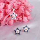 Ocean Star Freshwater Pearl Earrings WE00085 - PEARLY LUSTRE