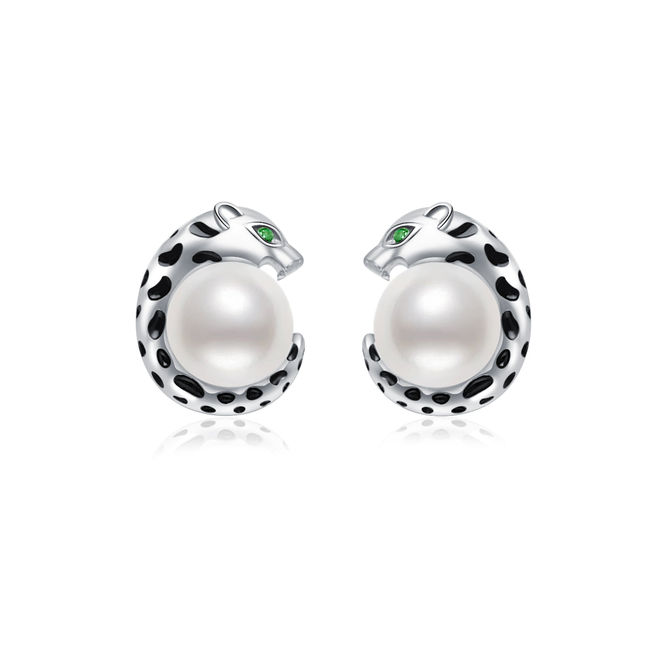 Panther Freshwater Pearl Earrings WE00119 | RAINFOREST - PEARLY LUSTRE