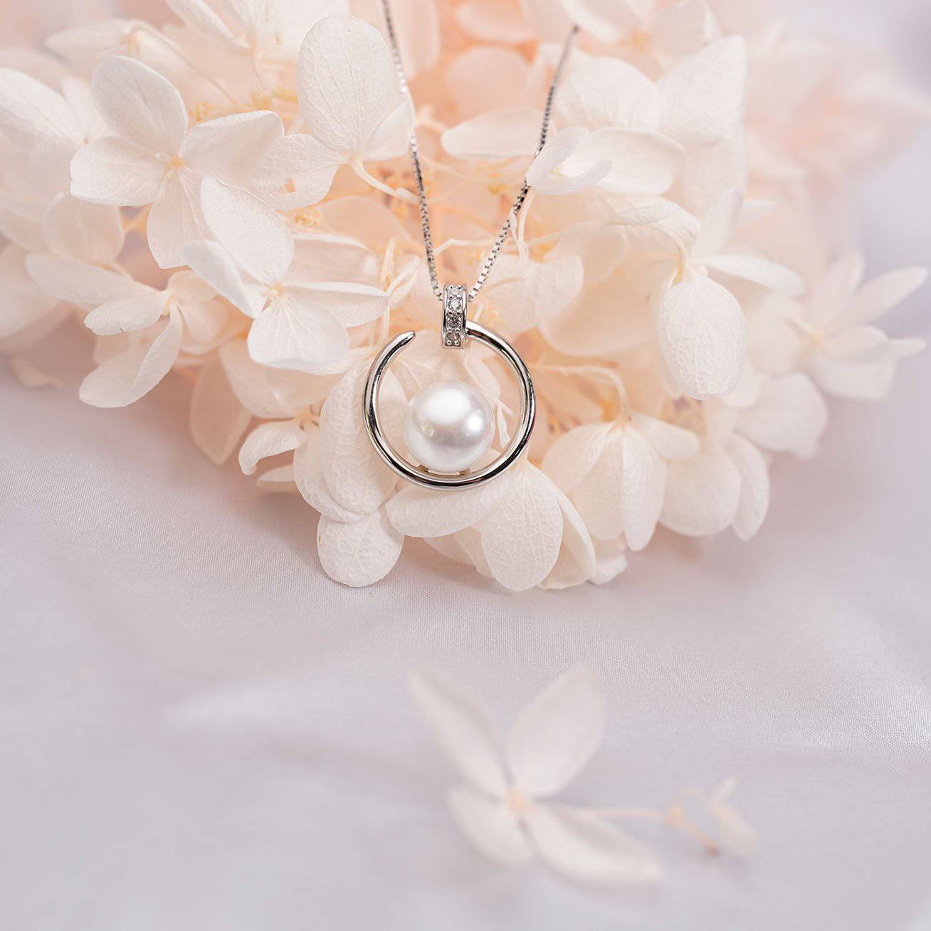 Elegant Freshwater Pearl Necklace WN00086 - PEARLY LUSTRE