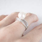 Elegant Freshwater Pearl Ring WR00070 - PEARLY LUSTRE