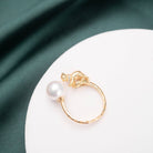 New Yorker Freshwater Pearl Ring WR00007 - PEARLY LUSTRE