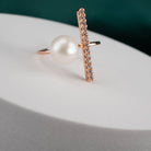 New Yorker Freshwater Pearl Ring WR00060 - PEARLY LUSTRE