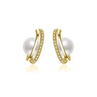 New Yorker Freshwater Pearl Earrings WE00104 - PEARLY LUSTRE