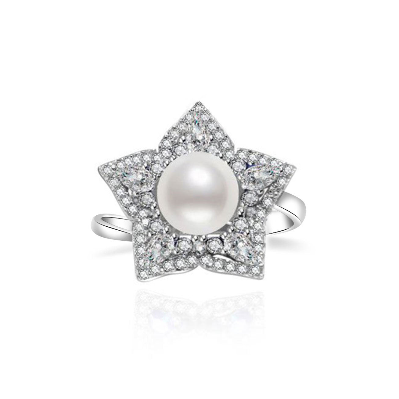 Ocean Star Freshwater Pearl Ring WR00042 - PEARLY LUSTRE