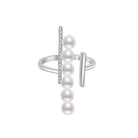 New Yorker Freshwater Pearl Ring WR00047 - PEARLY LUSTRE