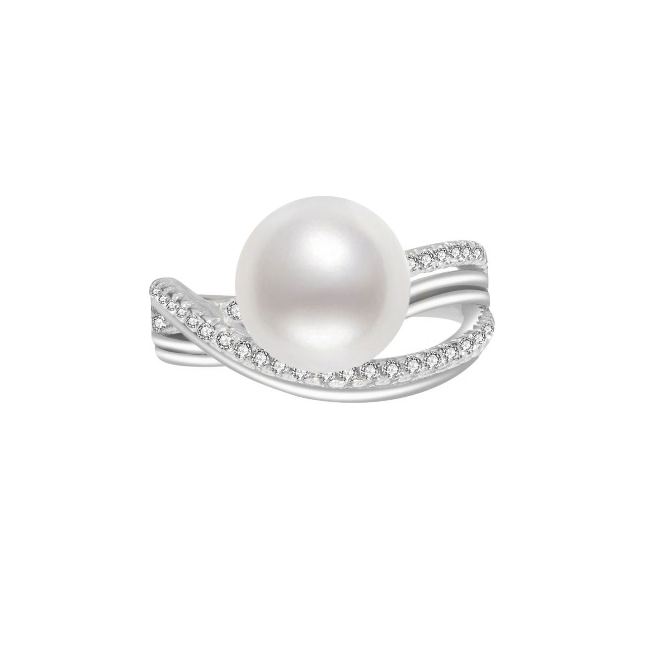 Elegant Freshwater Pearl Ring WR00070 - PEARLY LUSTRE