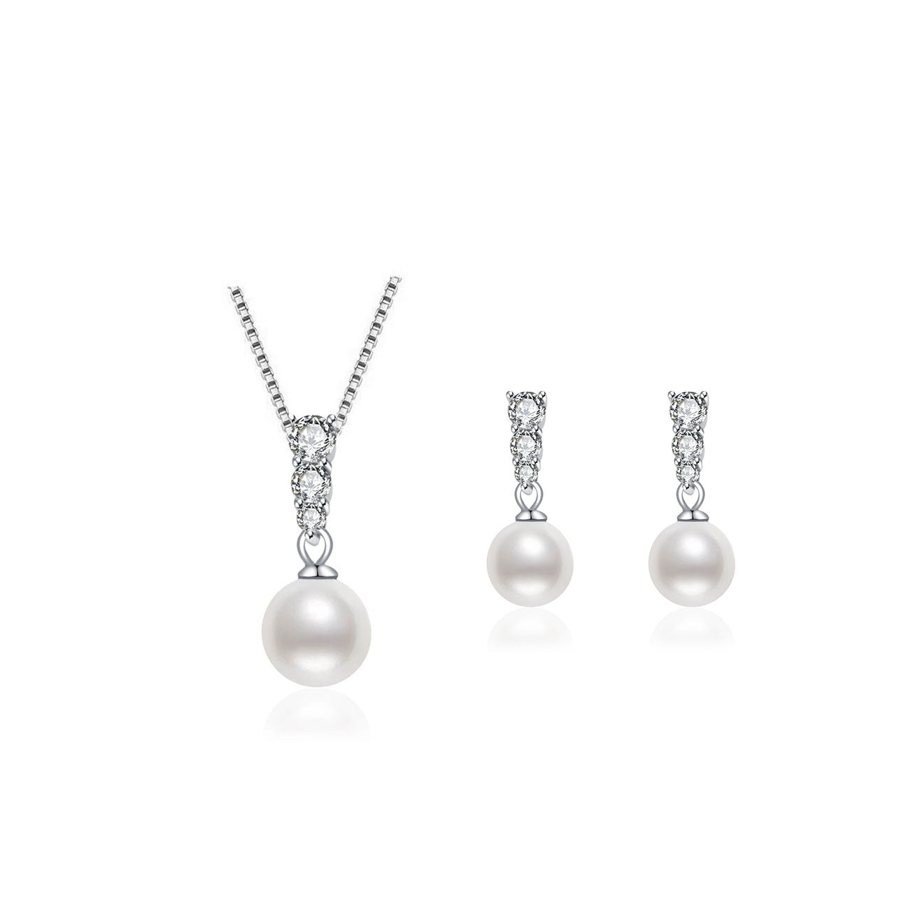 Elegant Freshwater Pearl Set WS00011 - PEARLY LUSTRE