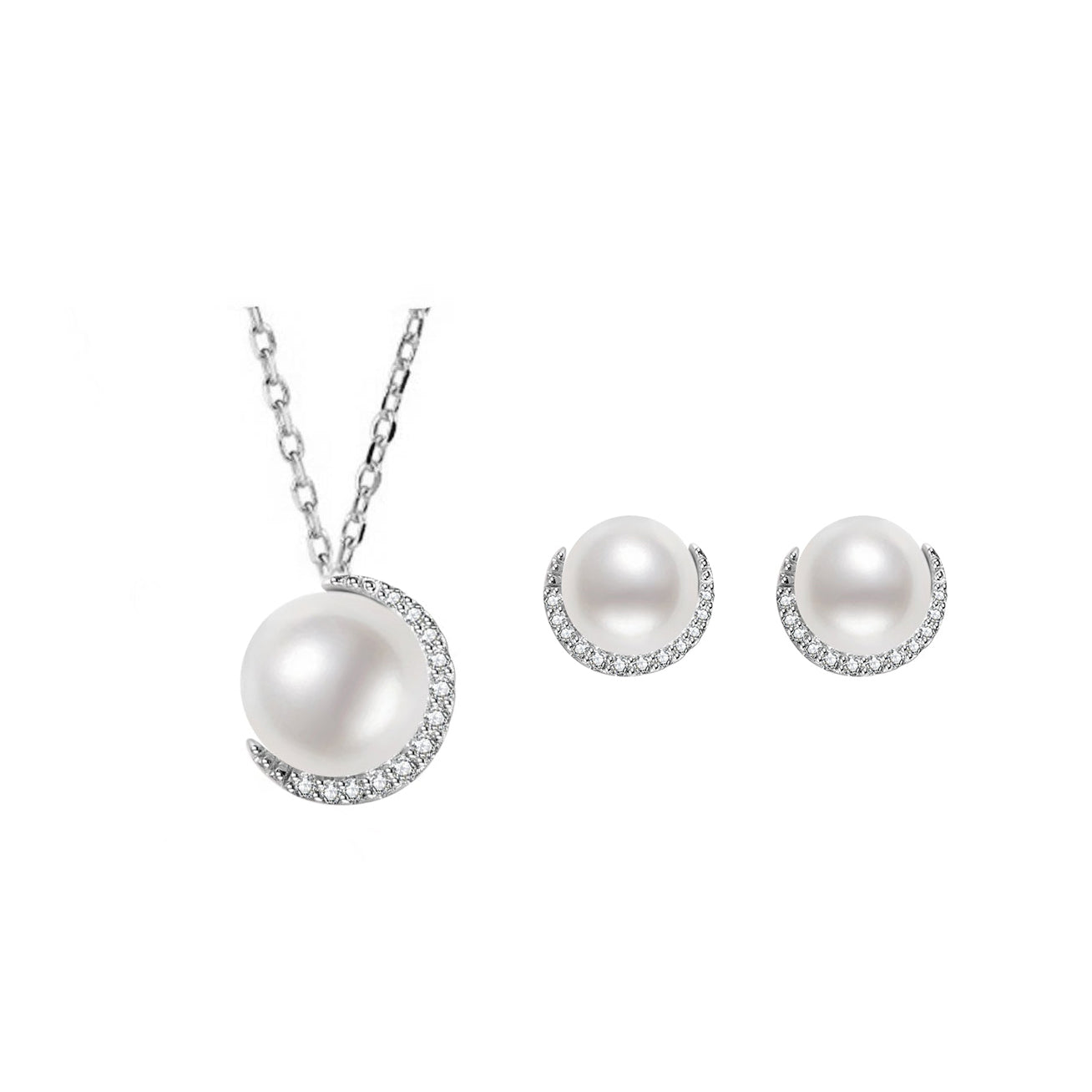 Elegant Freshwater Pearl Set WS00013 - PEARLY LUSTRE